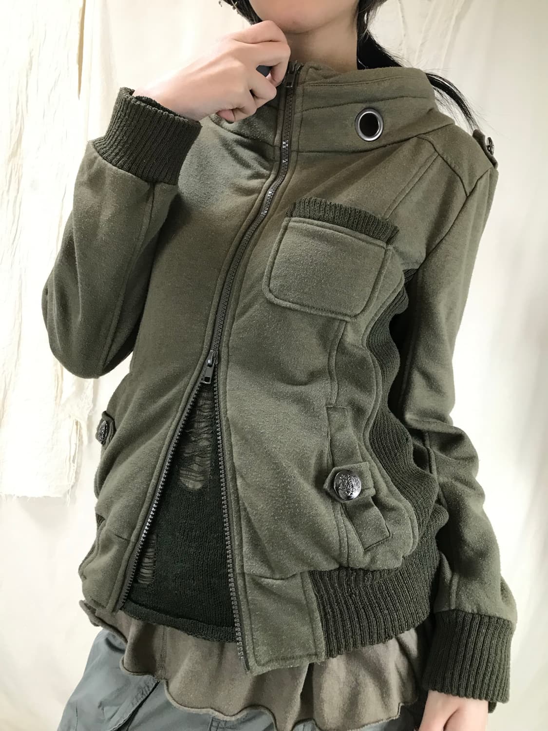 Eylet Detail y2k Jacket 상품이미지2
