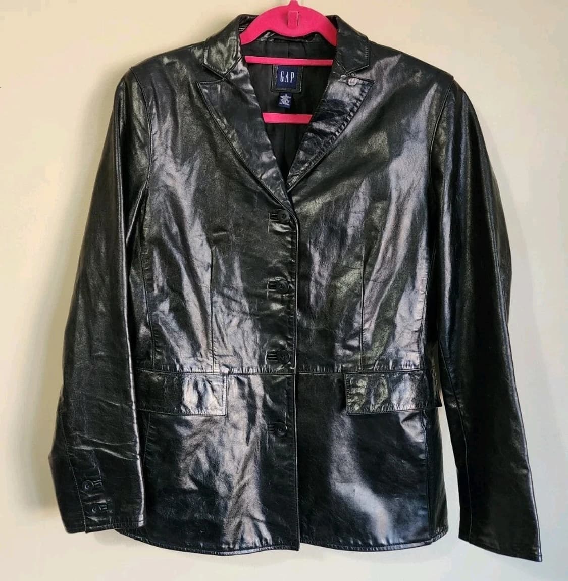 올드 갭 레더 블레이저 상품이미지1