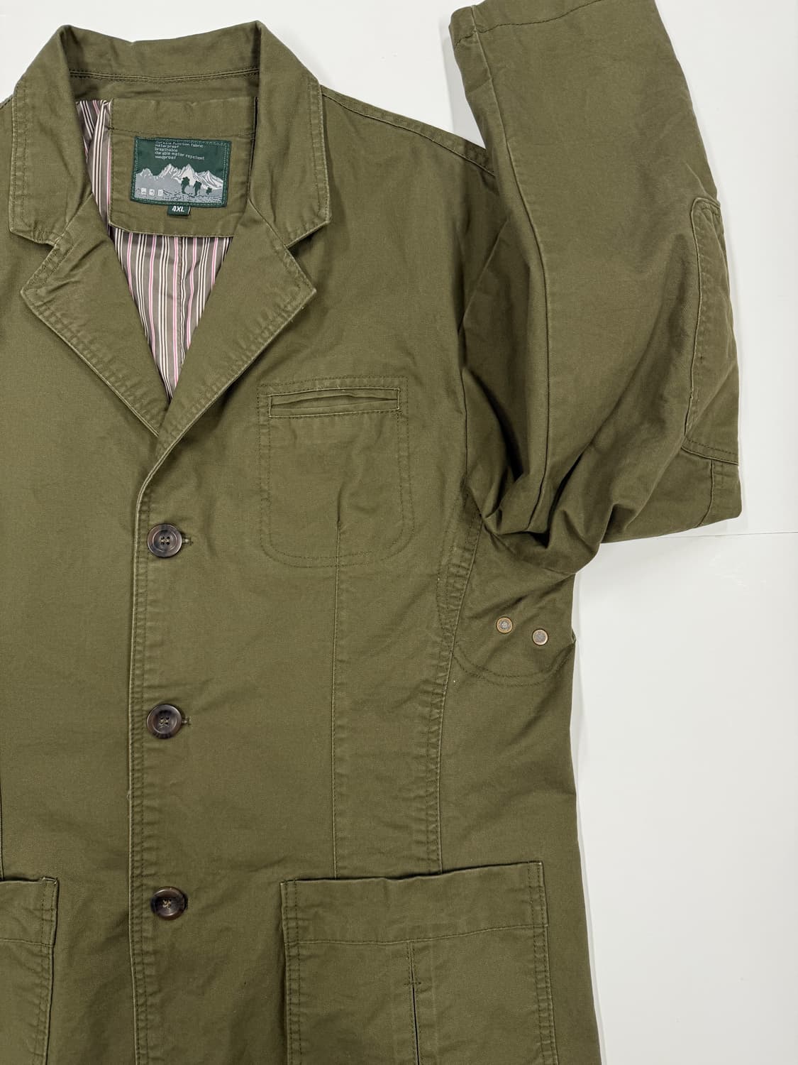 빈티지 카키 하프자켓 상품이미지4