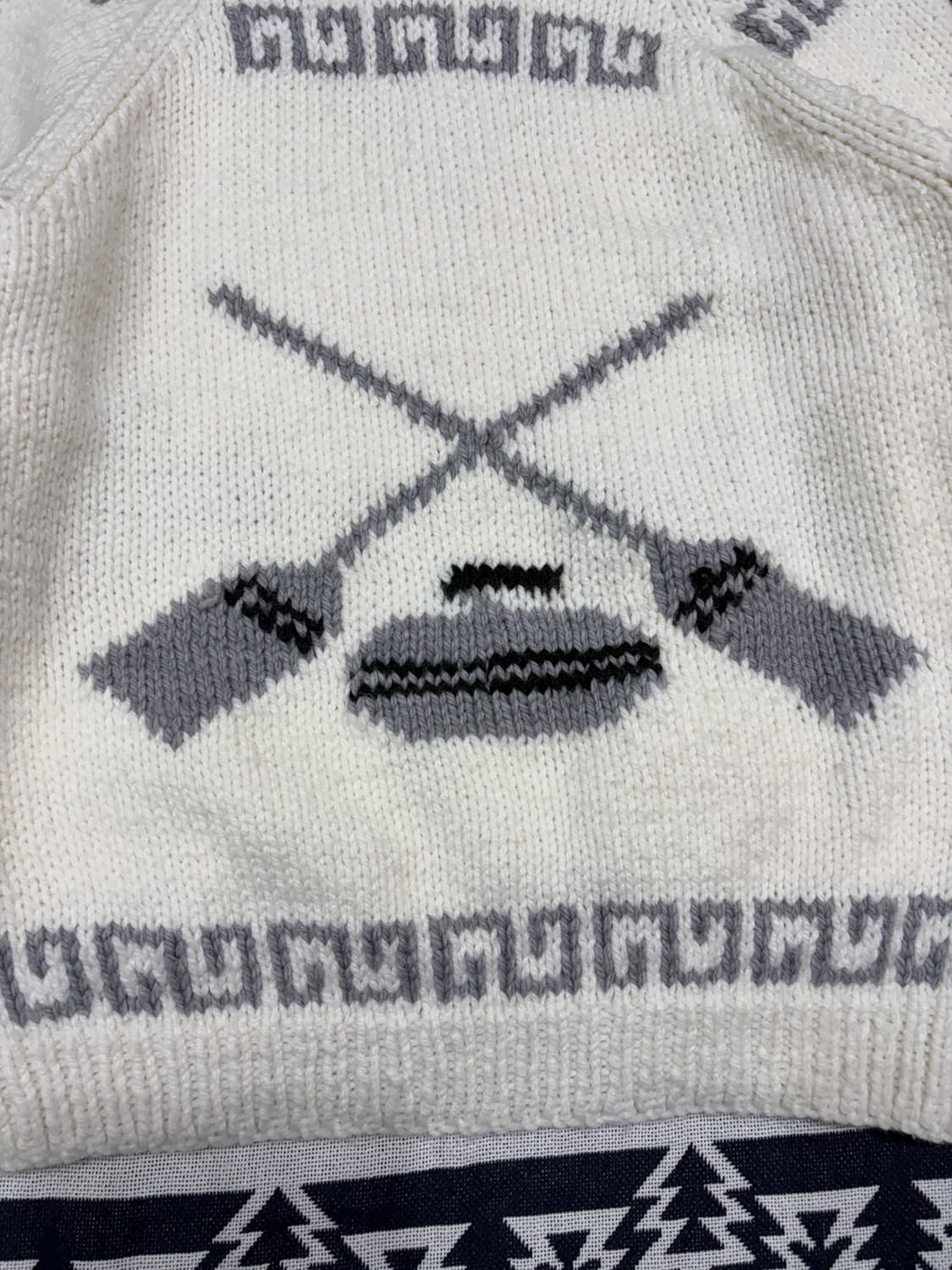 1970s 컬링 코위찬 2XL Curling Cowichan 캐나다스웨터 상품이미지10