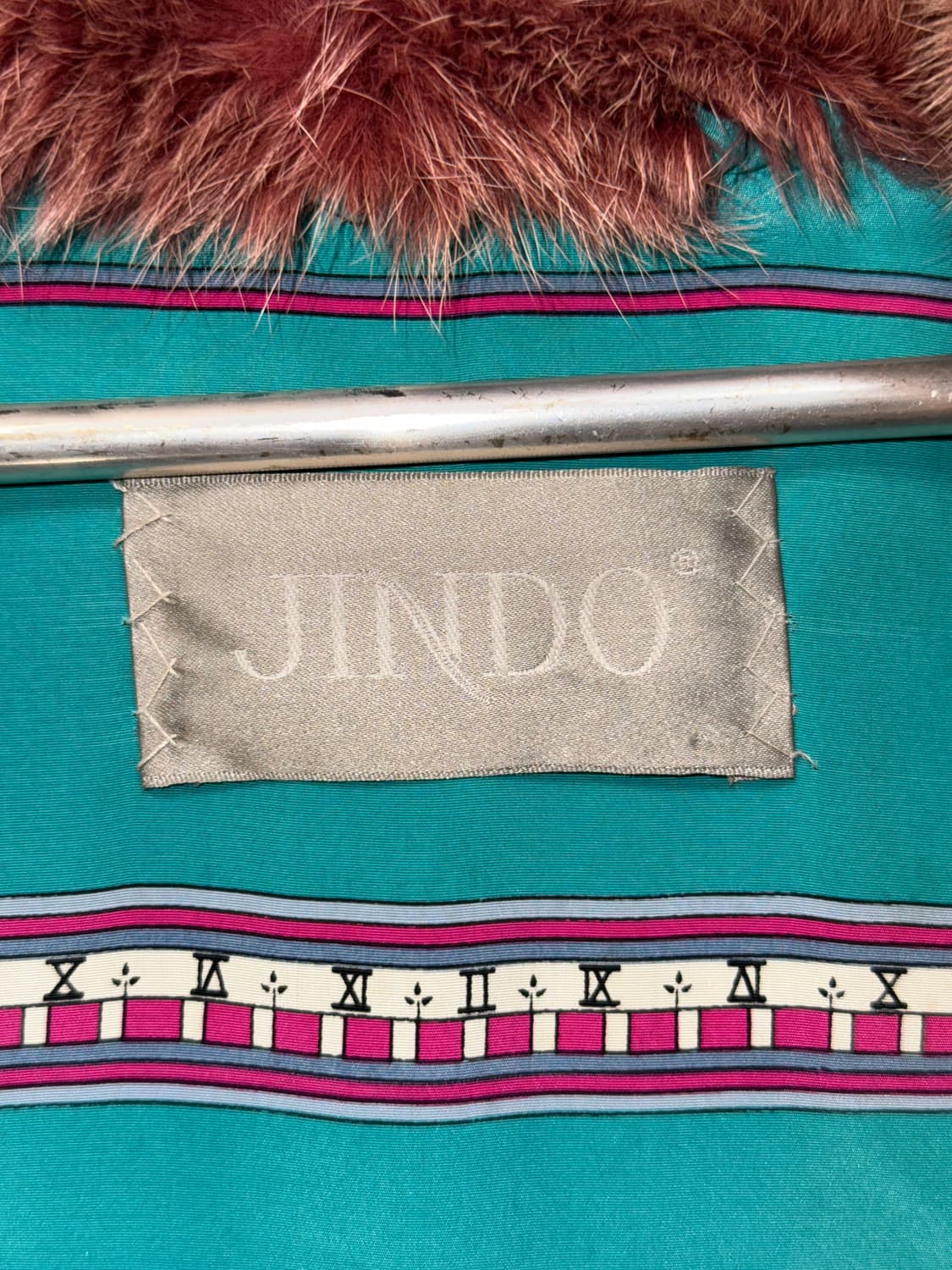 Jindo SAGA mink cherry rose fox fur coat 상품이미지4