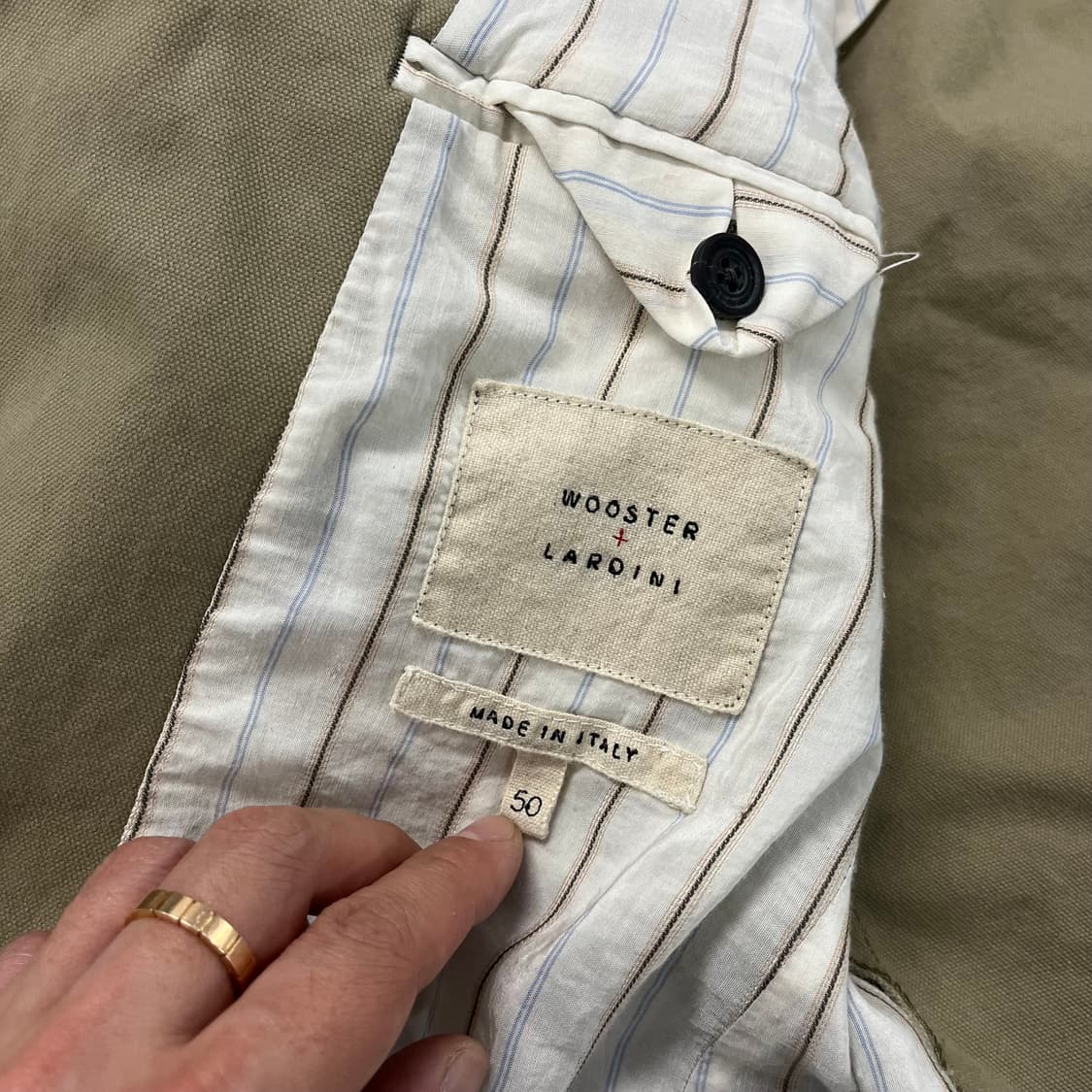 [50] LARDINI 닉우스터 x 라르디니 패치워크 테일러드 3B자켓 상품이미지7