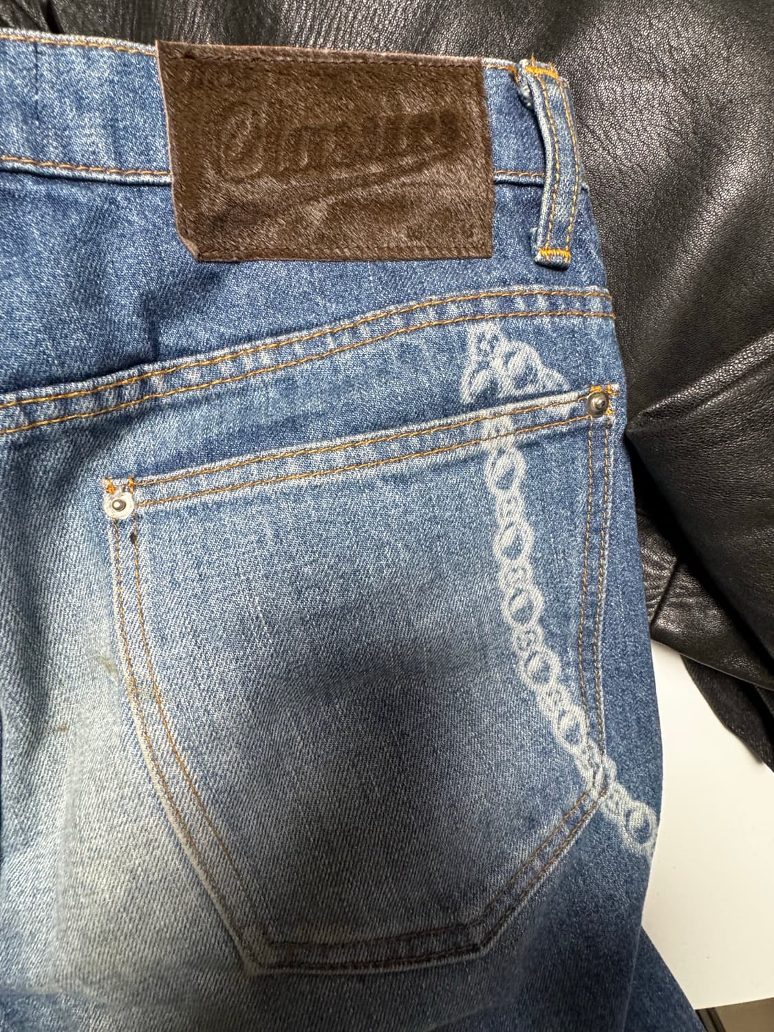 마수 masu washed denim 데님 팬츠 상품이미지4