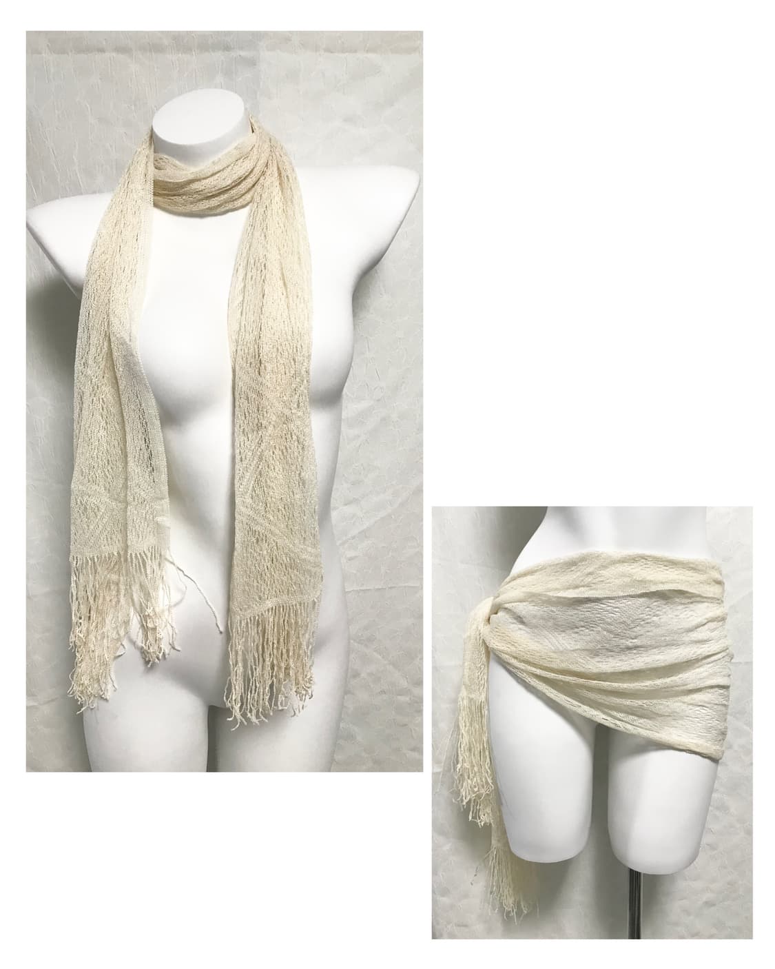 빈티지 페어리 글리터 크로쉐 스카프 상품이미지1