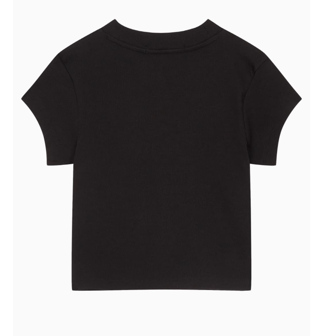 캘빈클라인 진 여성 슬림 크롭 티셔츠 블랙 상품이미지6