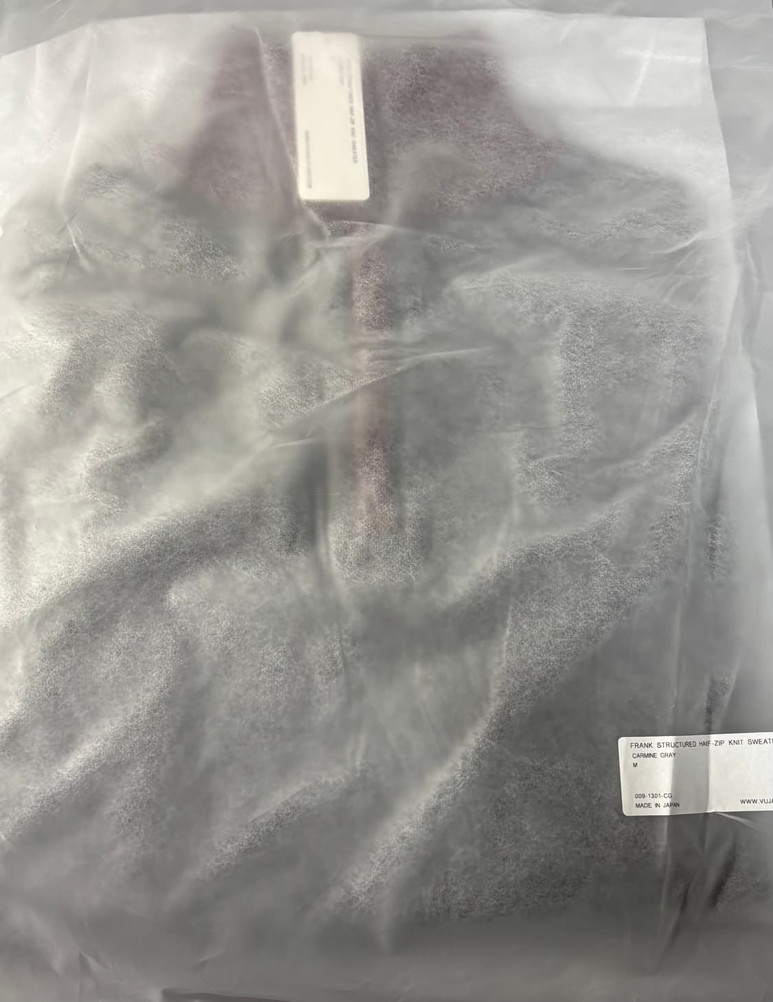 M) vuja de 부자데 하프 집업 니트 그레이 상품이미지4