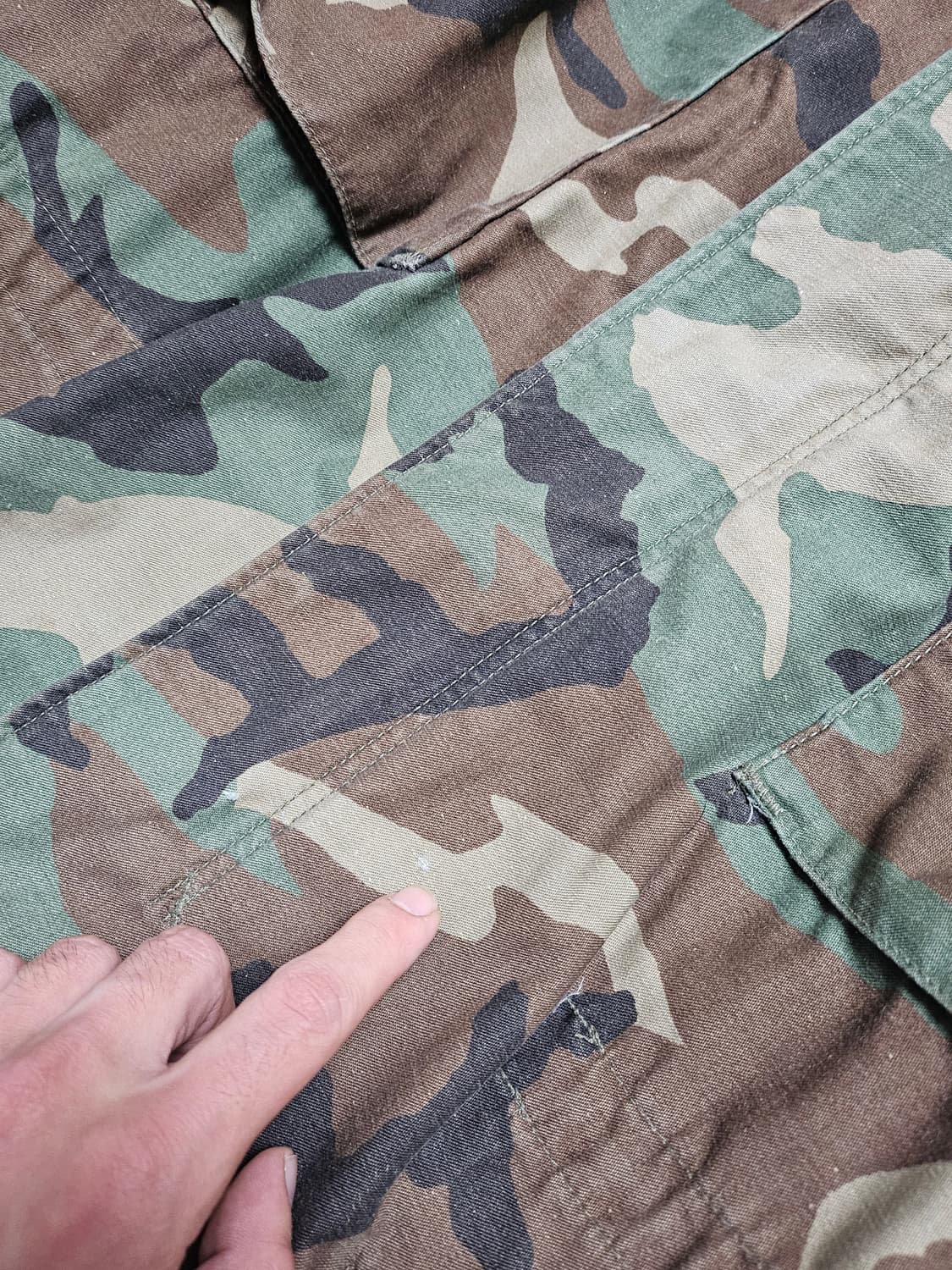 미군 91년 우드랜드 카모플라쥬 m65 자켓 MR 상품이미지5