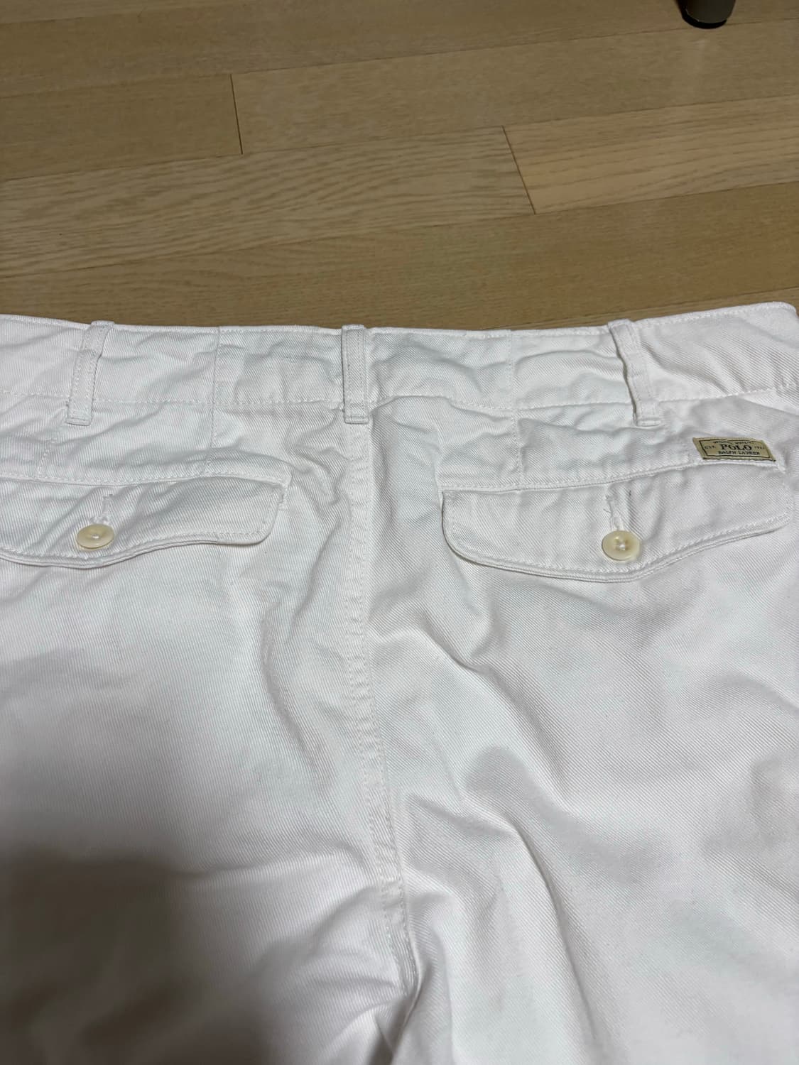 폴로랄프로렌 화이트 크롭 치노 팬츠 상품이미지4