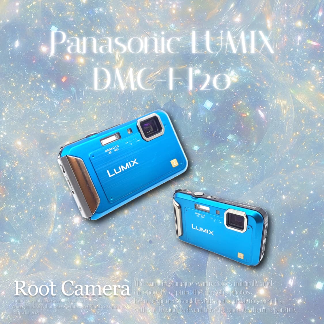 루믹스 DMC-FT20 메탈릭블루🌊 빈티지 디카 디지털카메라 상품이미지1