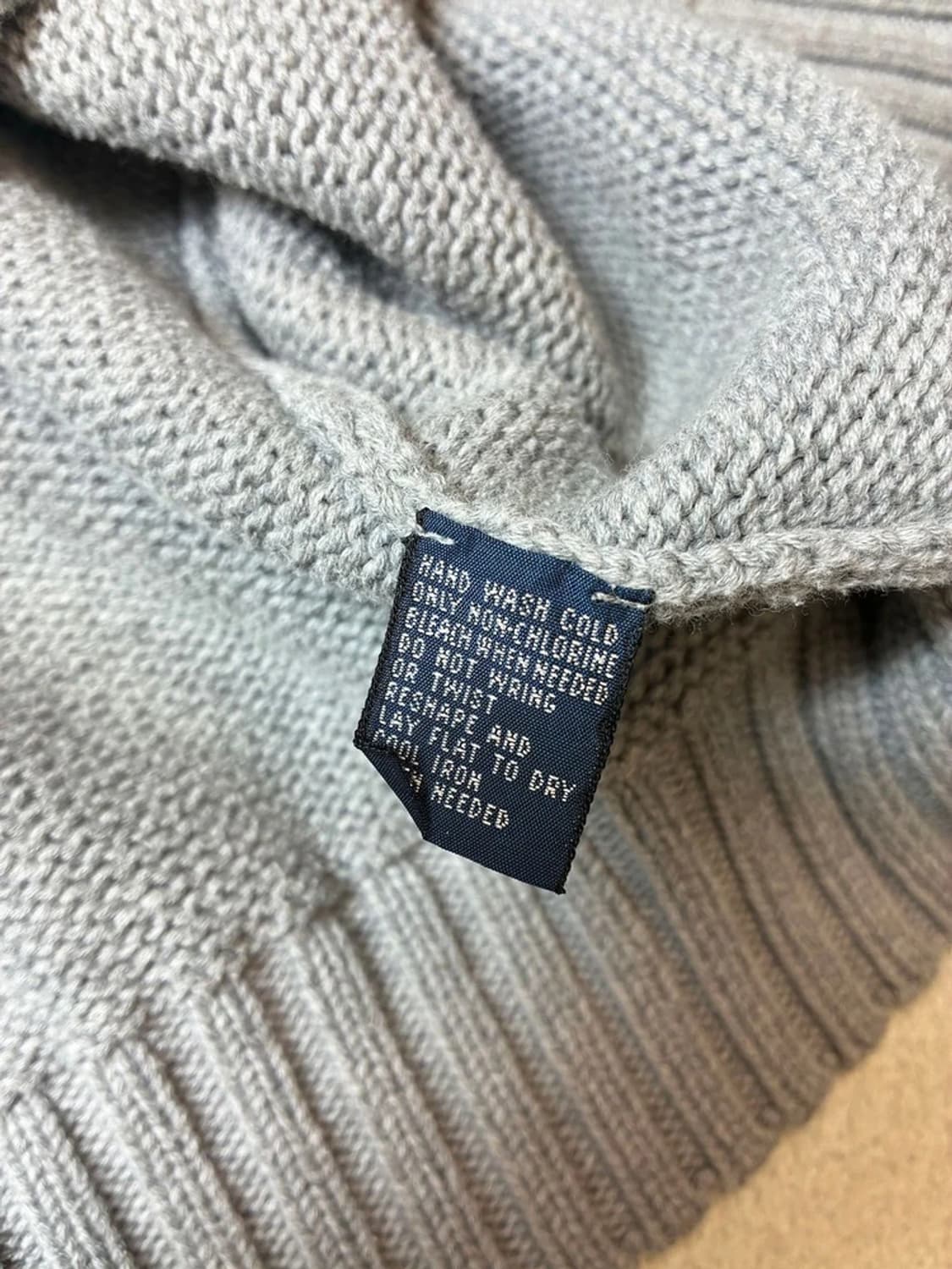 폴로 랄프로렌 00's 헤비코튼 로고 니트 PN7572 상품이미지7