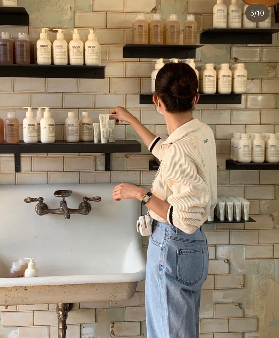 얼바닉30 요트 집업 니트 상품이미지6