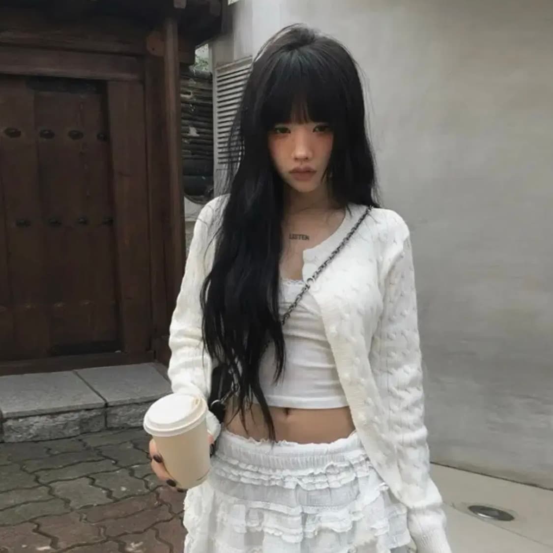 애니원모어 먼티 꽈배기 라운드 가디건 상품이미지4