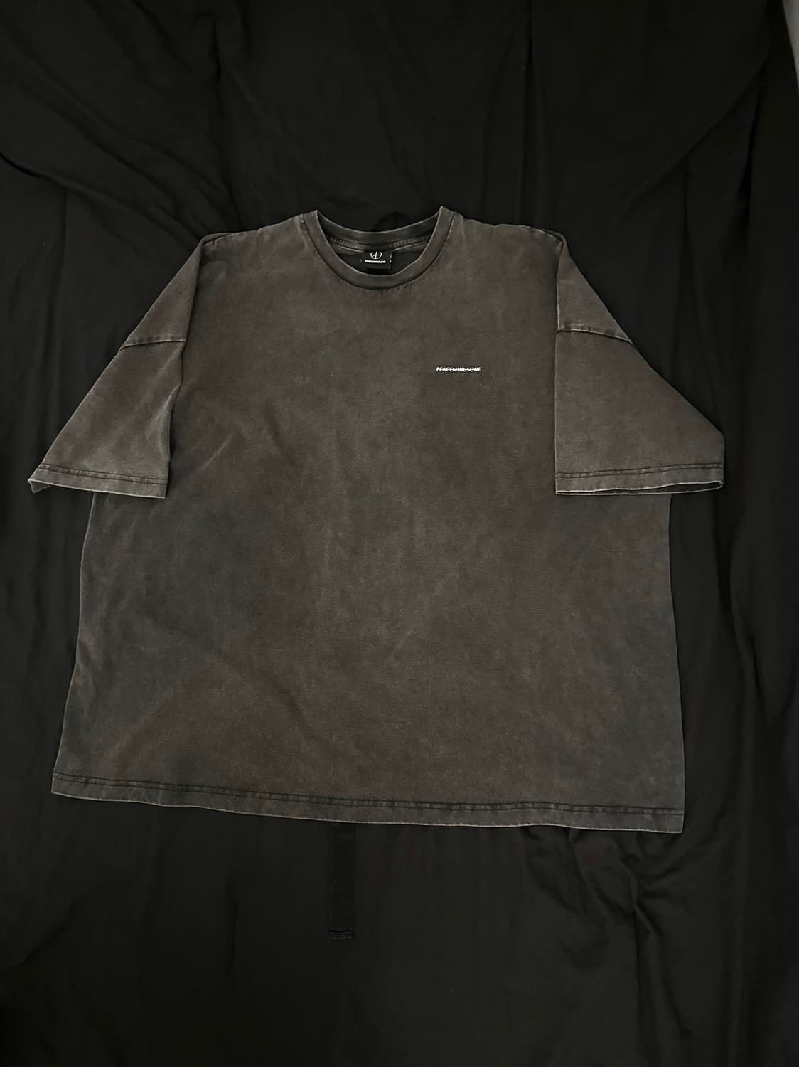 피마원 빈티지 반팔 티셔츠 차콜 상품이미지8