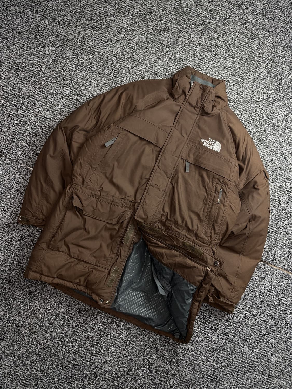 노스페이스 하이벤트 일판 고프코어 다운 몬스터 파카 브라운 2110 상품이미지1