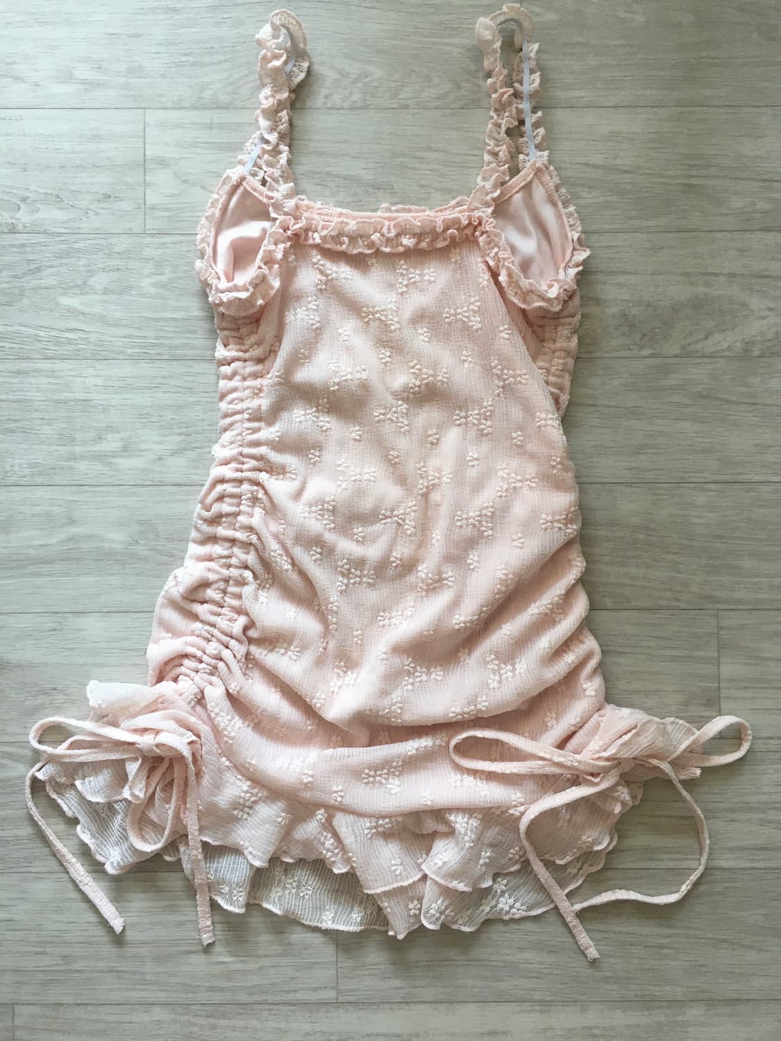 핀터깔 베이피핑크 레이스 원피스 상품이미지2