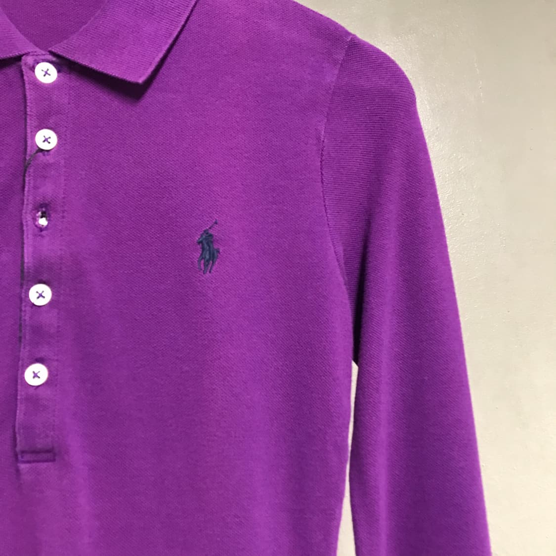 폴로 랄프로렌 PK 긴팔 카라티 퍼플 XS(W) 상품이미지4
