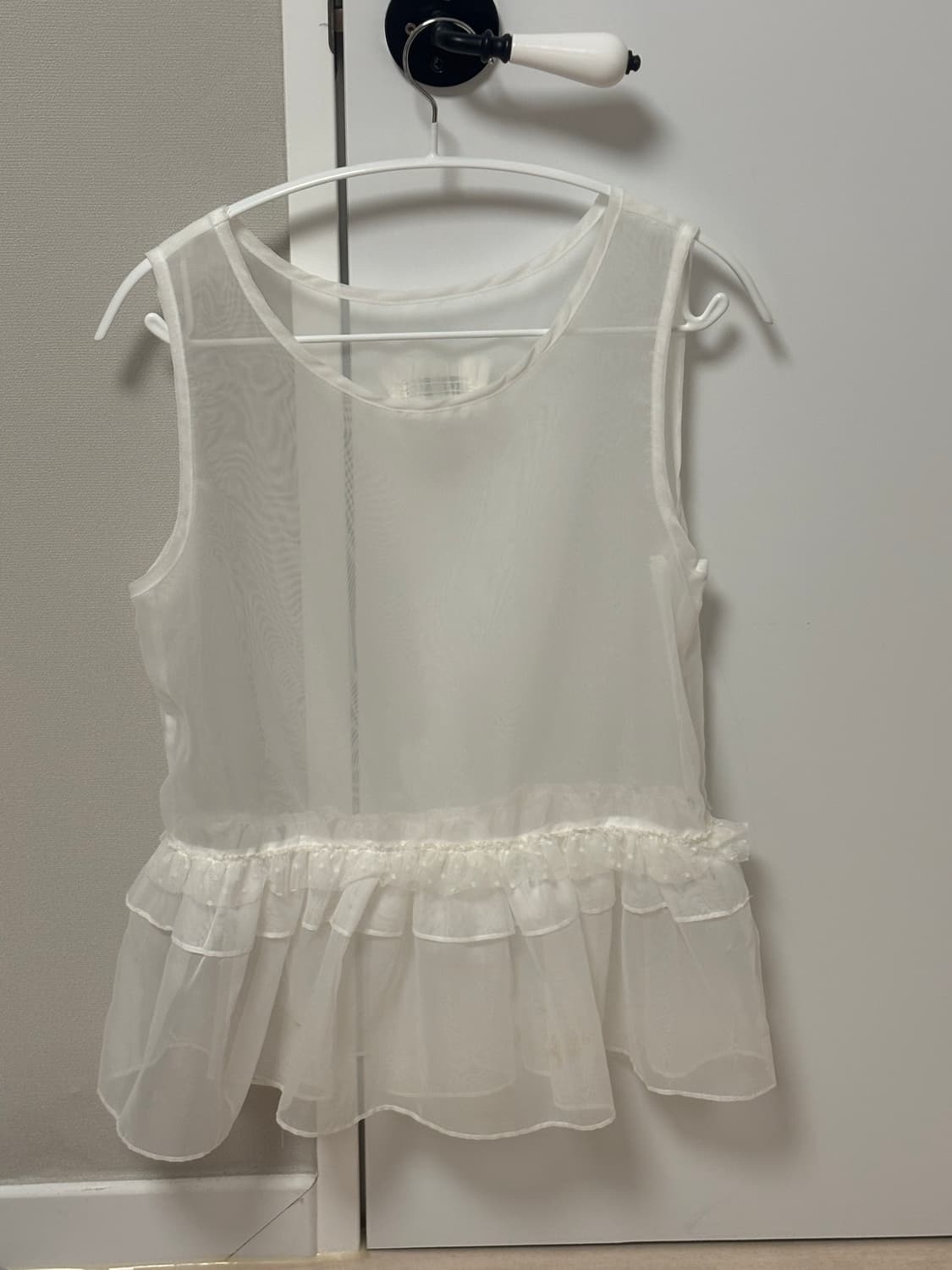 오헤시오 frill lace layered sleeveless 슬리브리스 상품이미지2