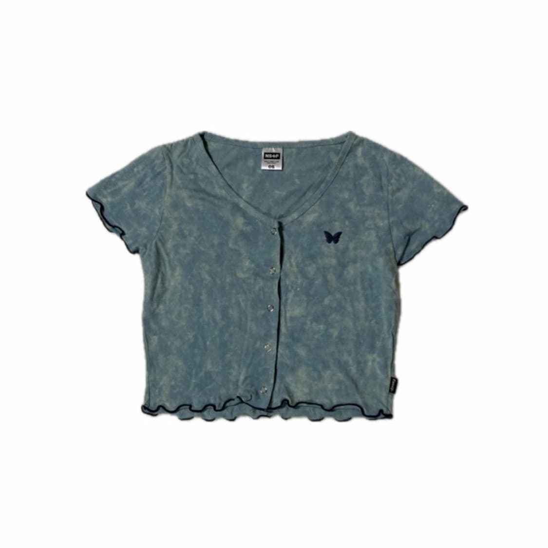 네스티팬시클럽 타이다이 크롭 가디건티 상품이미지1