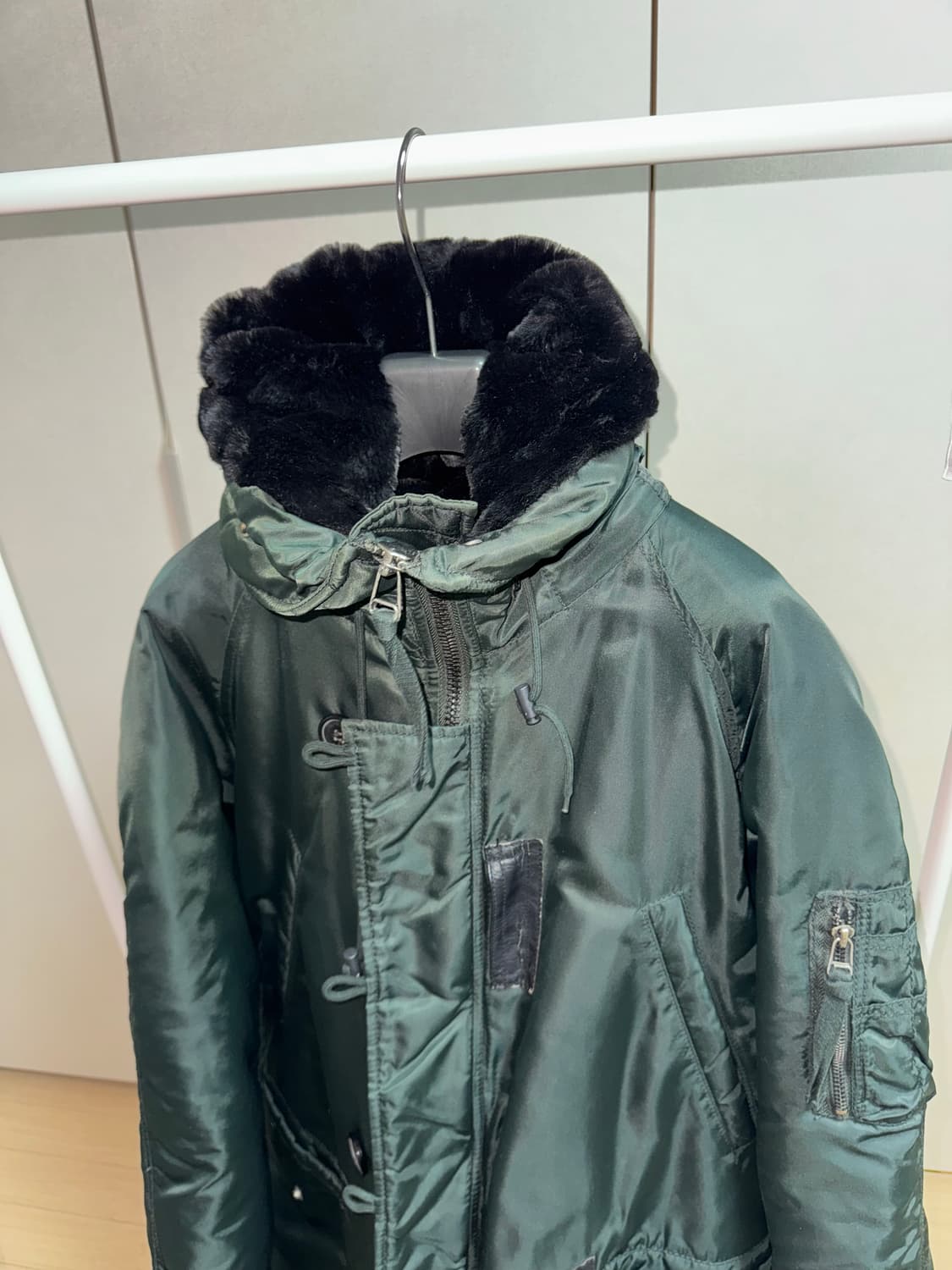 스튜디오 톰보이 야상 롱 패딩 카키 상품이미지1