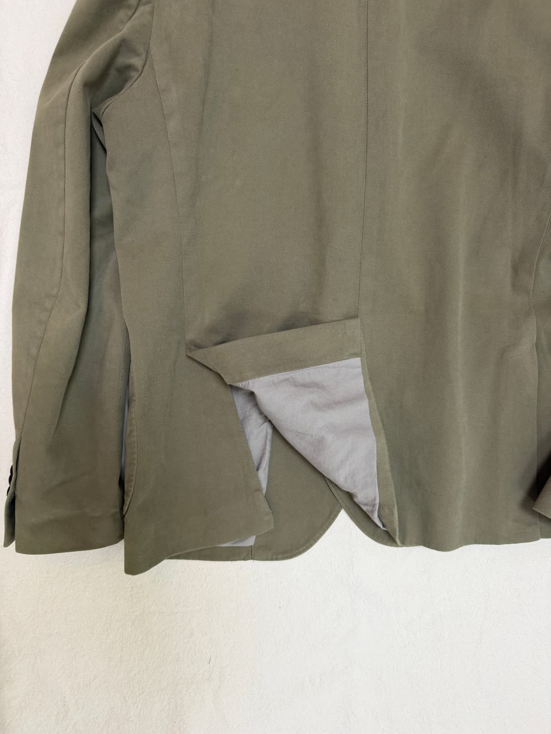 Massimo Dutti 마시모뚜띠 카키색 이탈리안 패브릭 자켓 상품이미지3