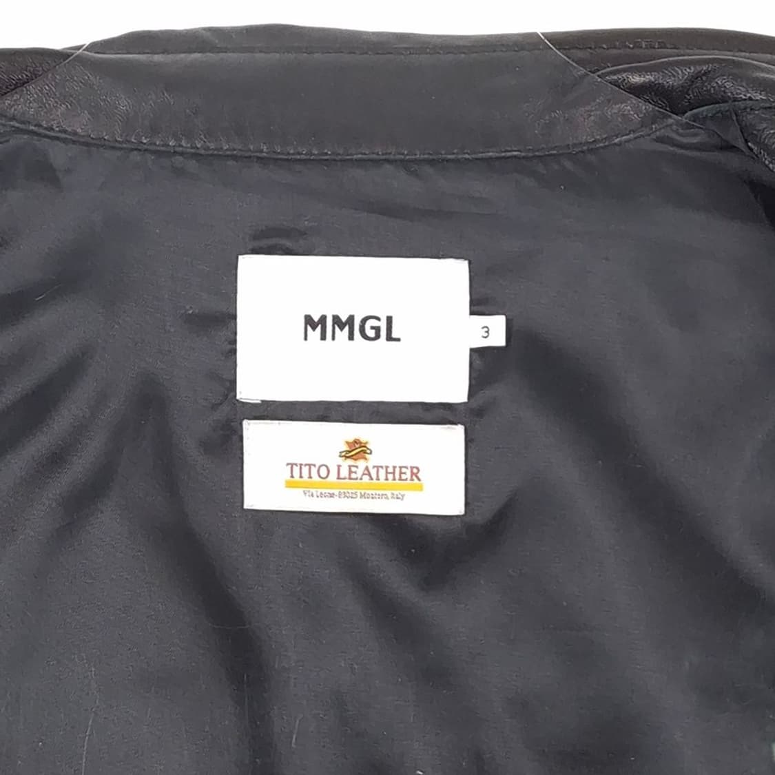 MMGL 이태리 램스킨 오버사이즈 레더 블루종 자켓 3 상품이미지6