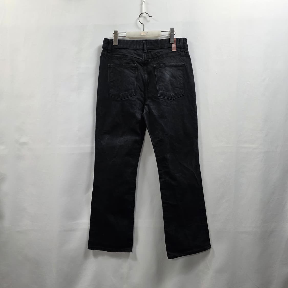 1125 LMOOD 빈티지 블랙 팬츠 48  매트 워싱 데님  데일리 상품이미지2