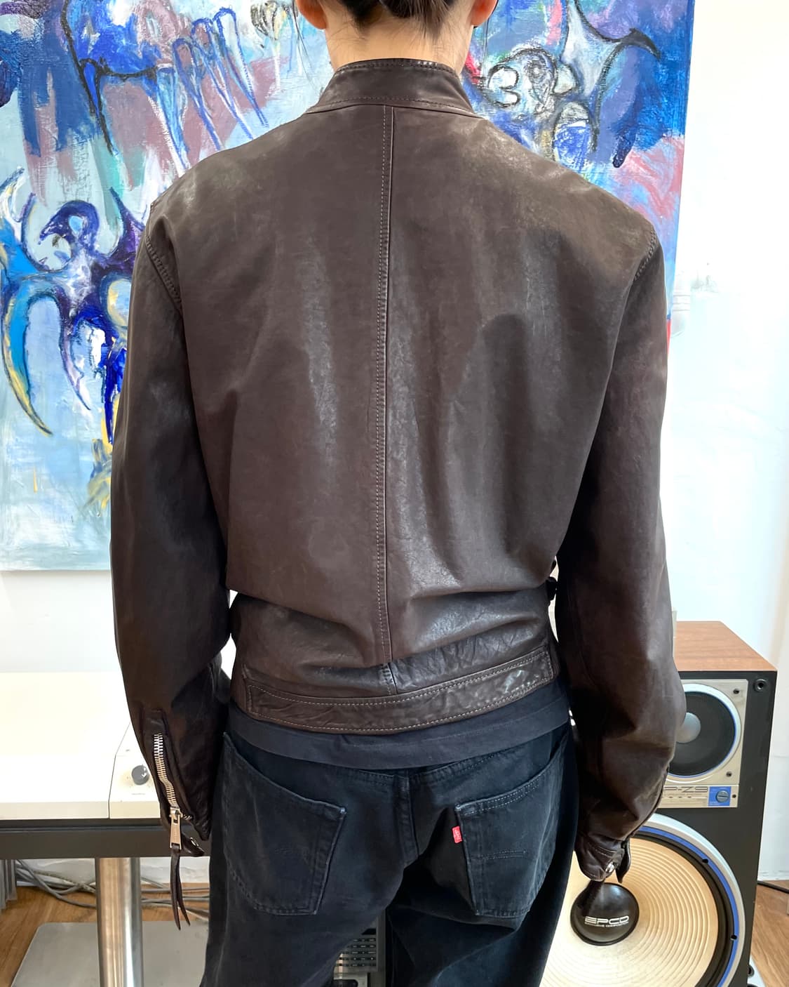 [48] 디스퀘어드 레더 자켓 상품이미지5