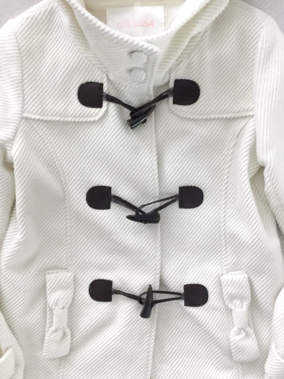 리즈리사 고전 라떼갸루 리본 더플코트 상품이미지7