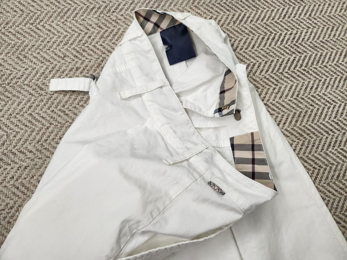 버버리 주름치마 화이트 상품이미지5