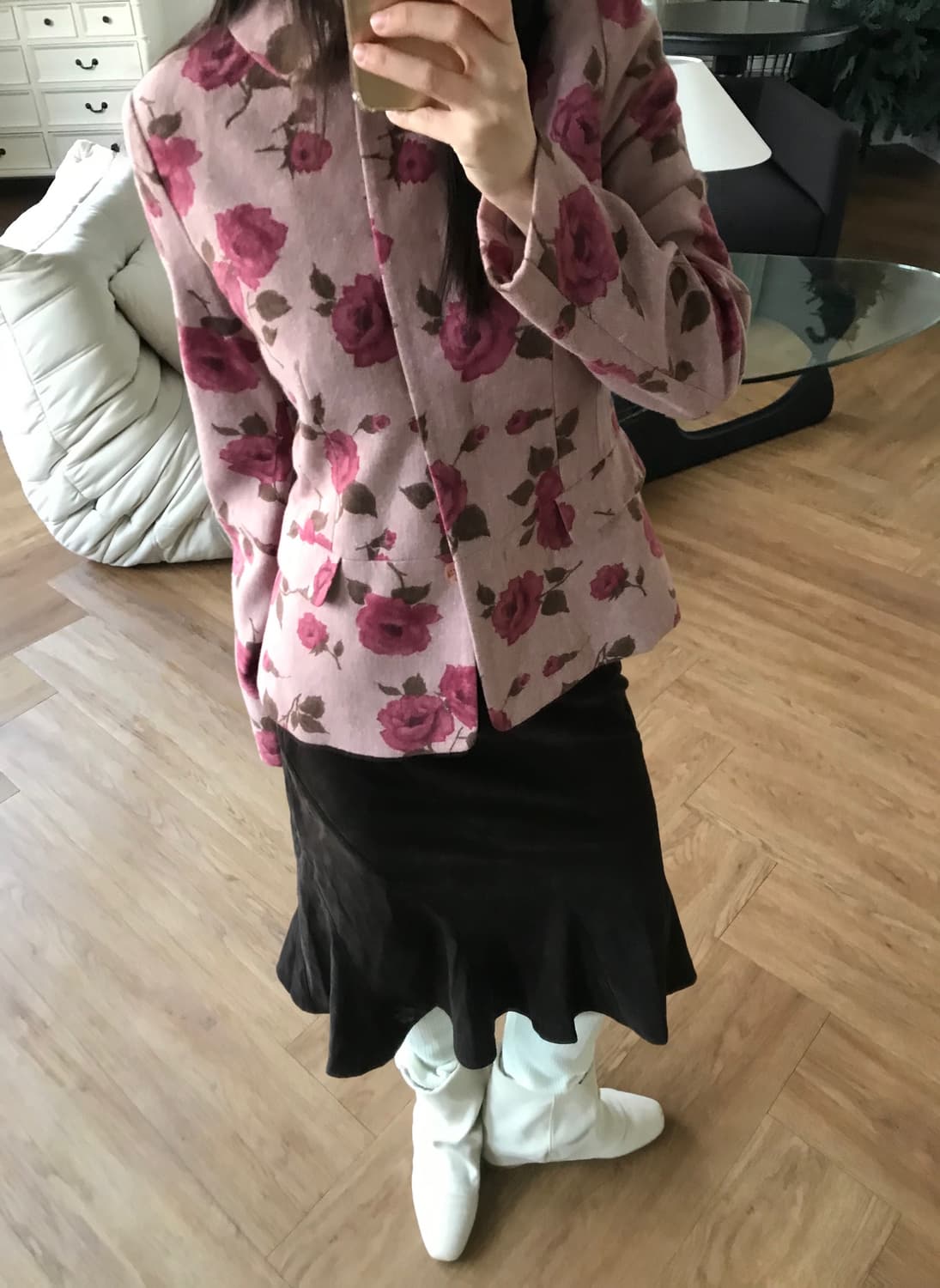 vintage pattern wool jacket 상품이미지6