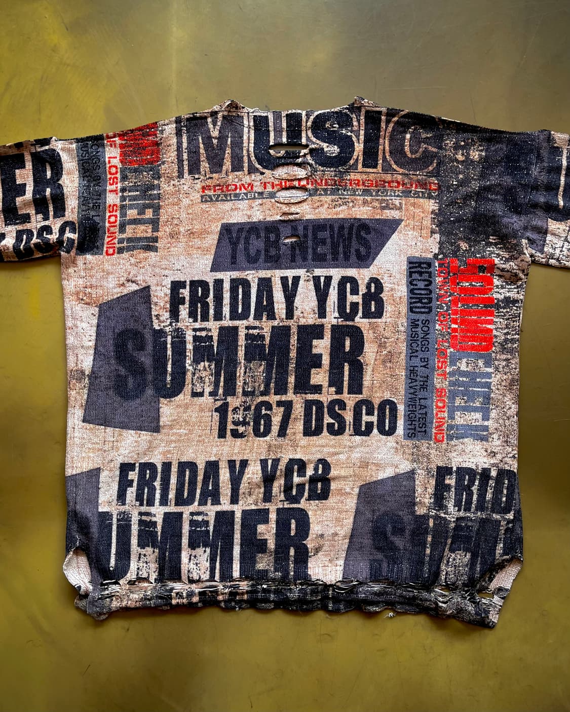 Jpn Vintage Damage Grunge Lettering Knit 상품이미지9