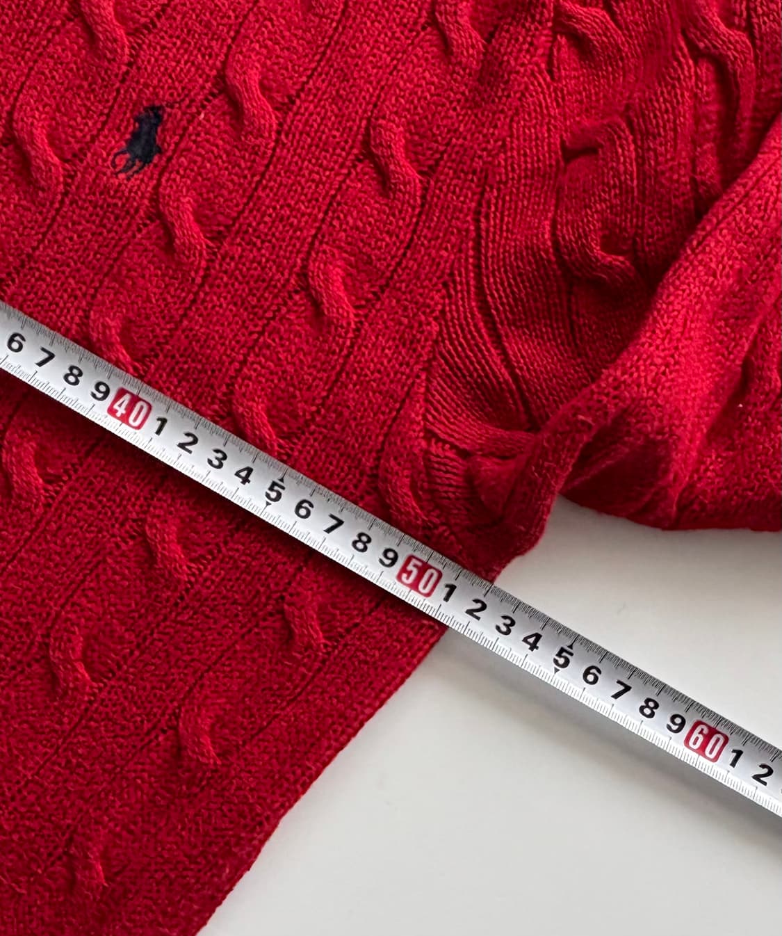 Polo 폴로랄프로렌 케이블 레드 니트 상품이미지6