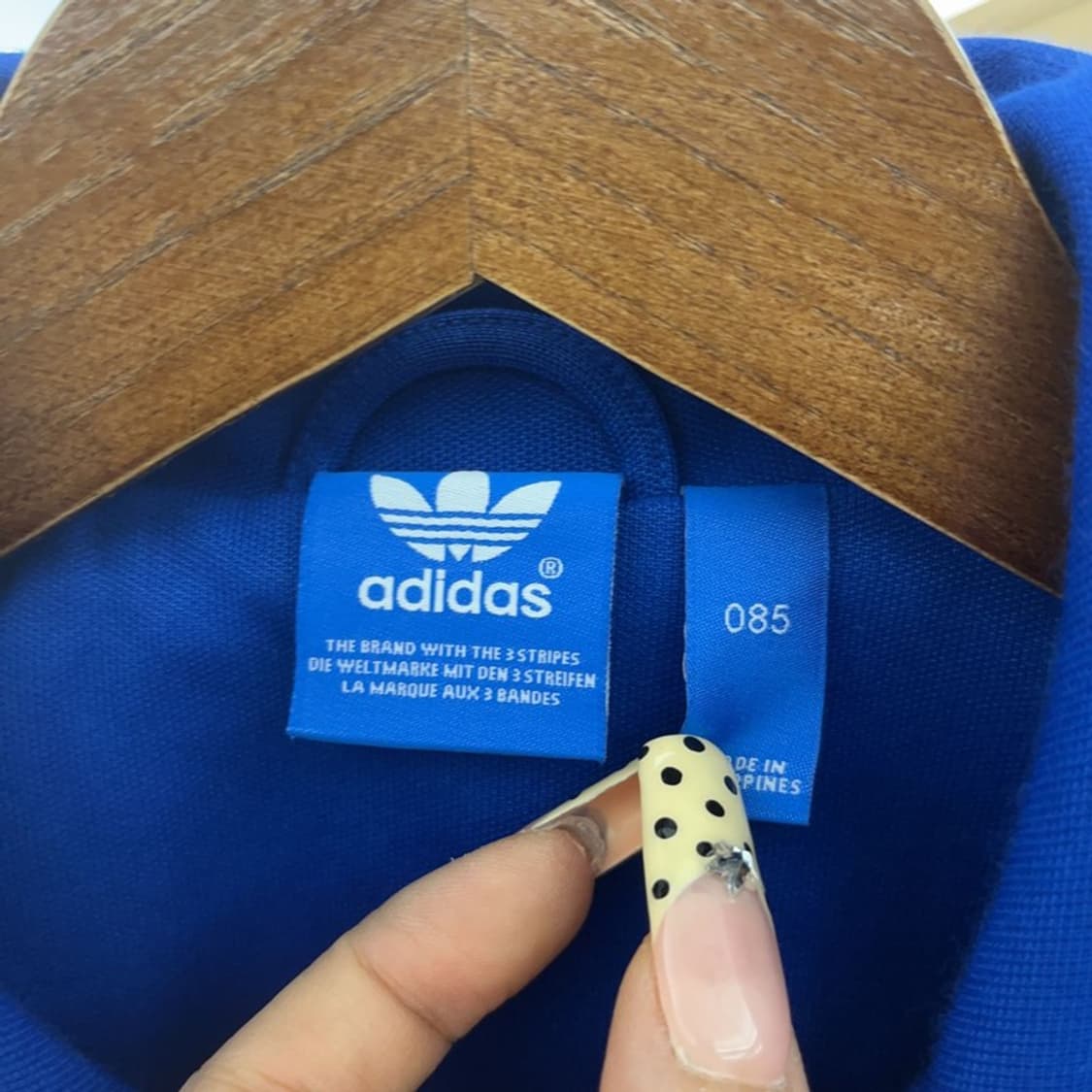 아디다스 유로파 빈티지 슬림핏 딥블루 져지 집업 85 C09707 상품이미지5