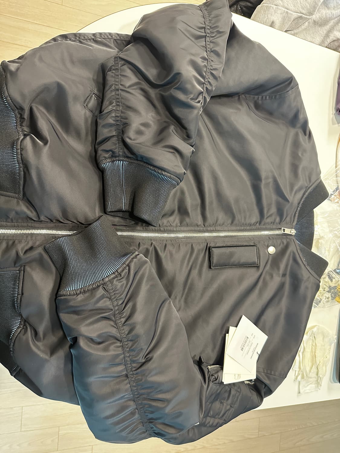 우영미 블랙 MA-1 항공점퍼 50(105) 상품이미지2