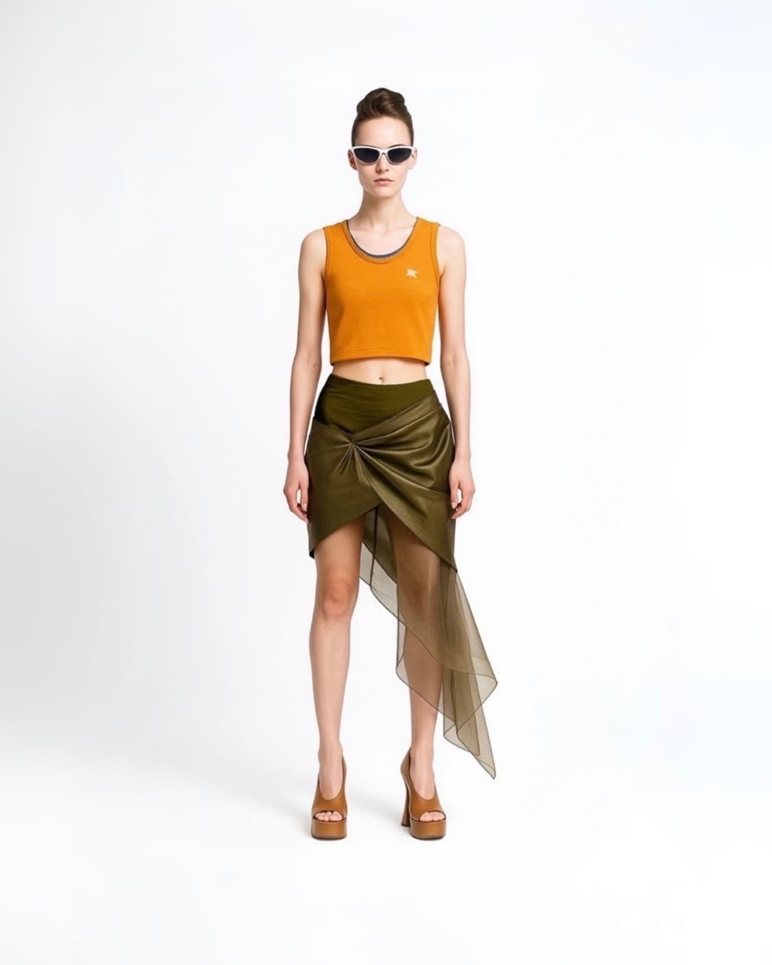 Burberry Orange Crop Sleeveless 상품이미지4