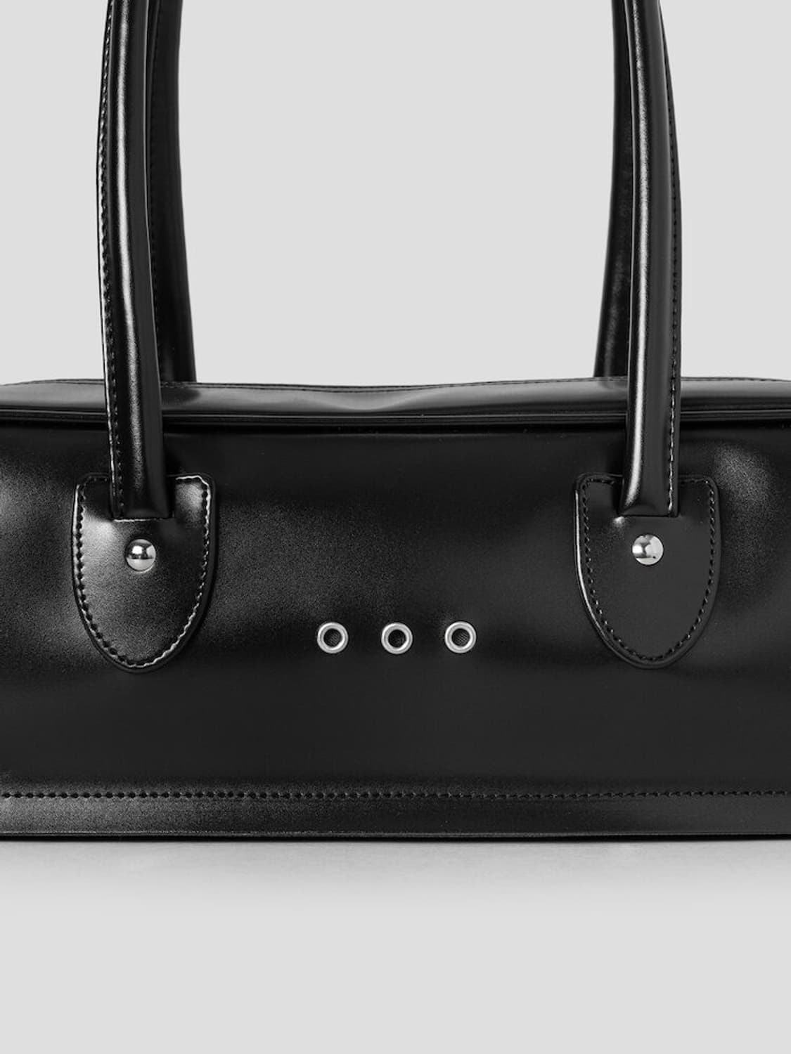 꼼데가르송 26ss 아일렛 롱 핸들백/블랙 상품이미지2