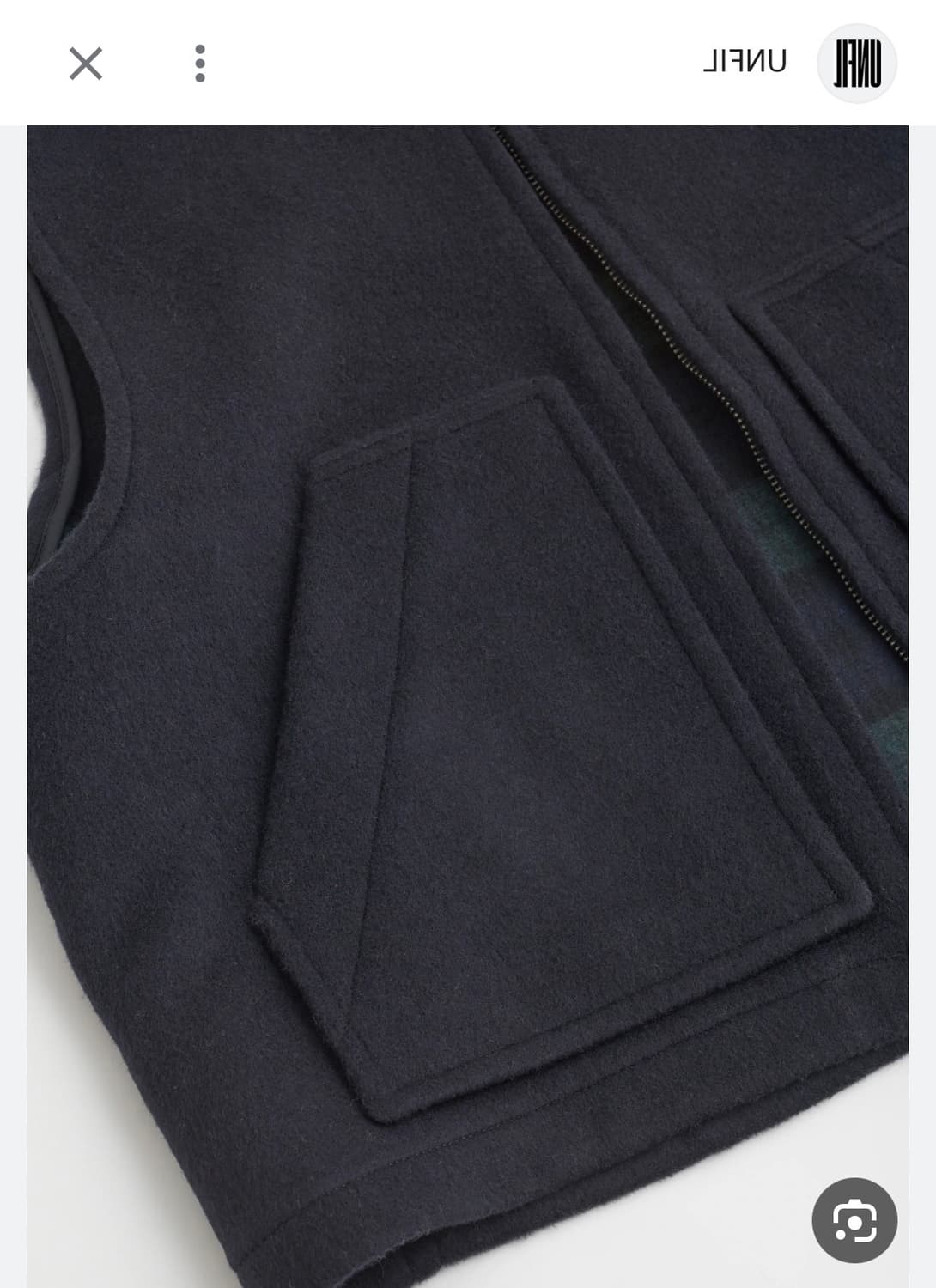 언필 unfil 울 베스트 + 구호 가죽 헤어슈슈 스크런치  상품이미지2