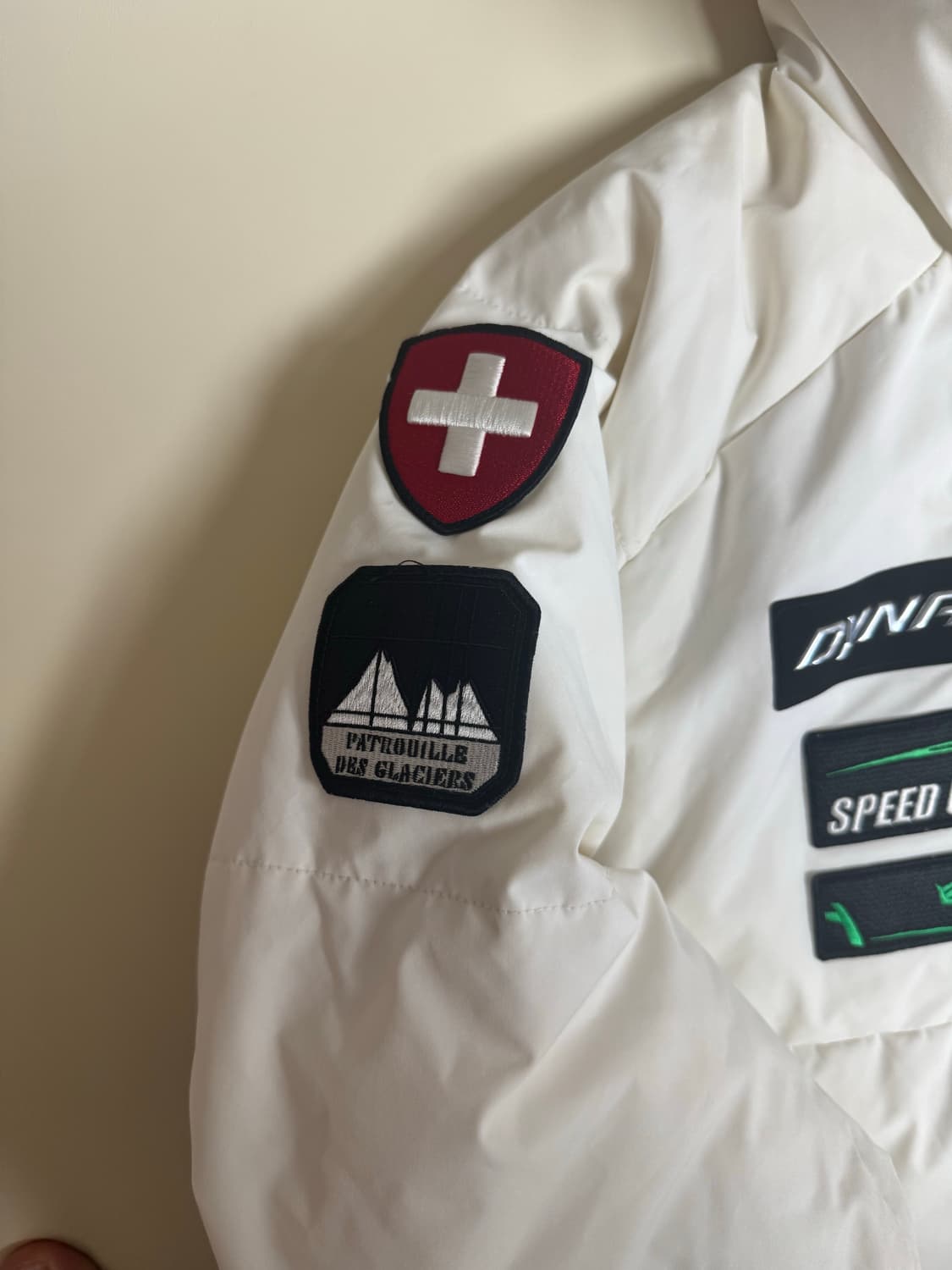 (110) 다이나핏 화이트 롱패딩 폭스퍼 상품이미지5