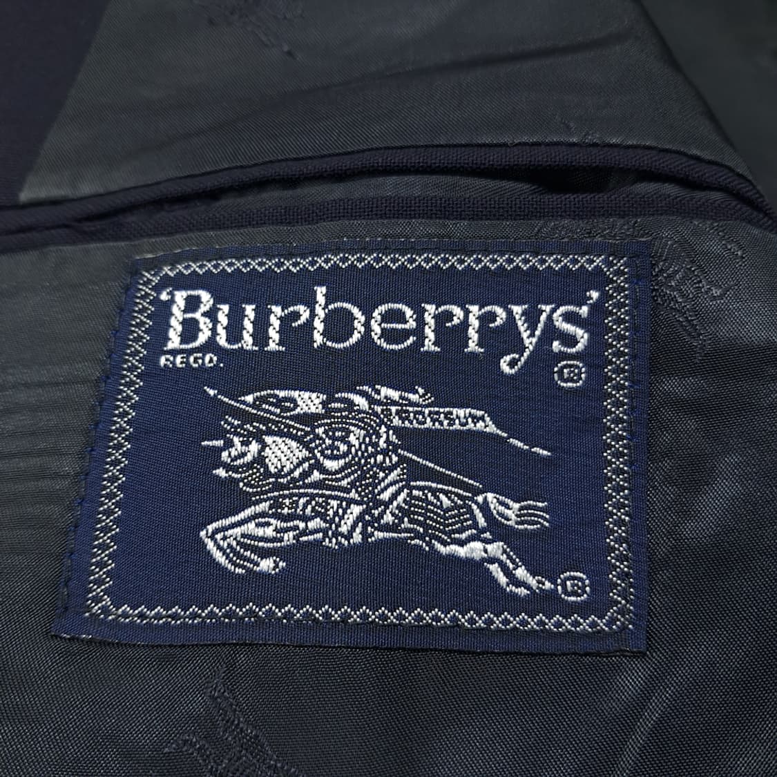 CL166 버버리 빈티지 삭스더블네임 프로섬버튼 네이비 블레이저 상품이미지5