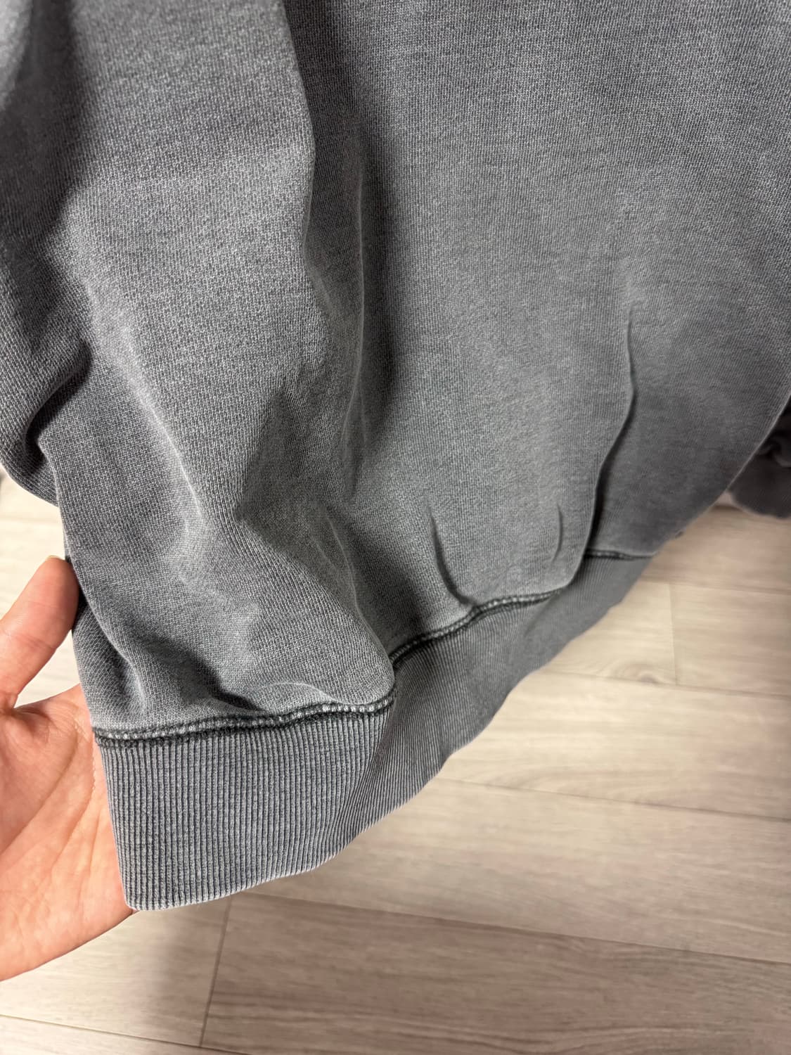 디스이즈네버댓 워싱 차콜 후드 티셔츠 상품이미지10