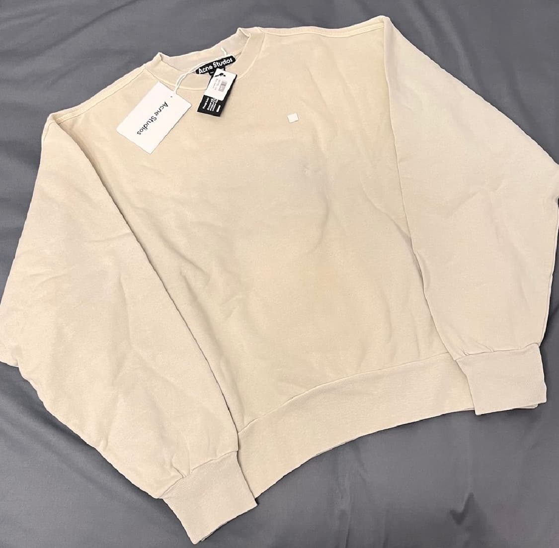 아크네스튜디오 FIAH 피아 이모지 스웻셔츠 더스티 그린 M 상품이미지1