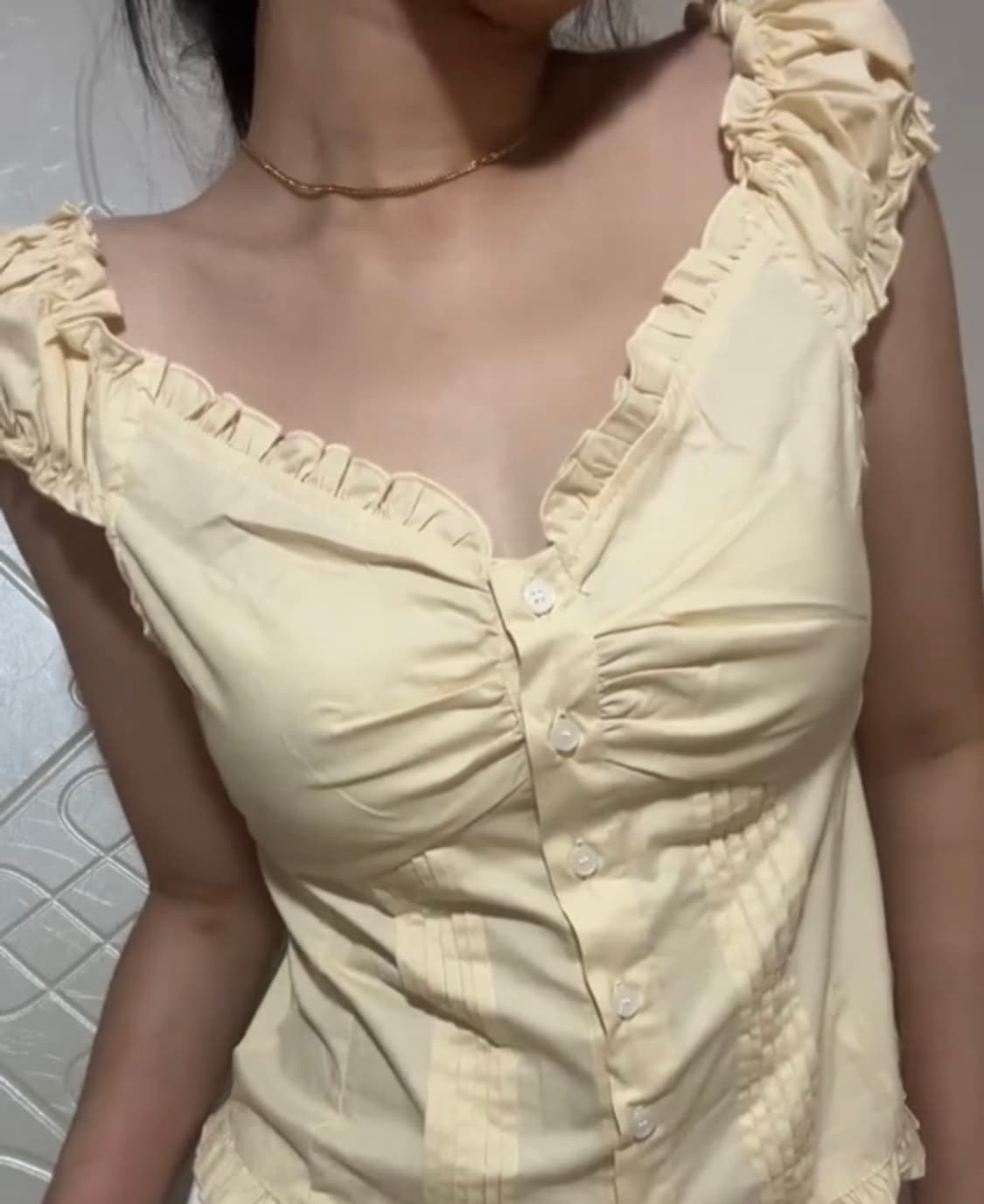 브랜디멜빌 엘레나 옐로우 블라우스 탑 상품이미지1