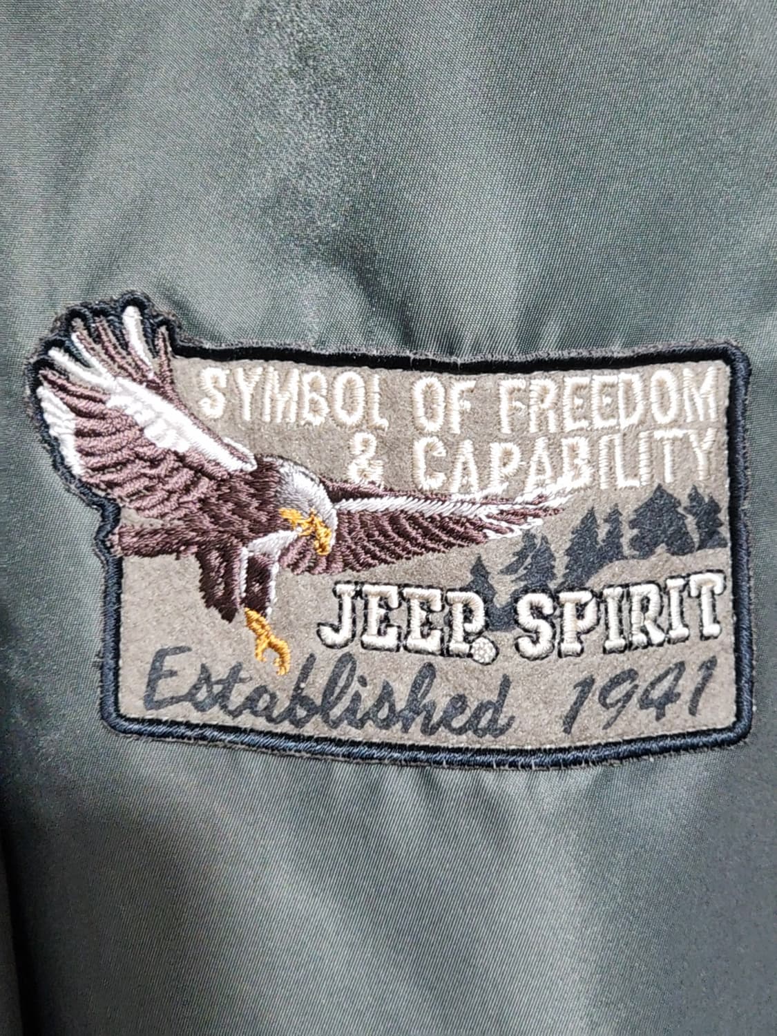 (L) 지프 블루종 점퍼 패치워크 밀리터리 자켓  상품이미지4