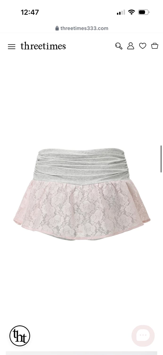 S) 쓰리타임즈 블라썸 셔링 스커트 상품이미지2