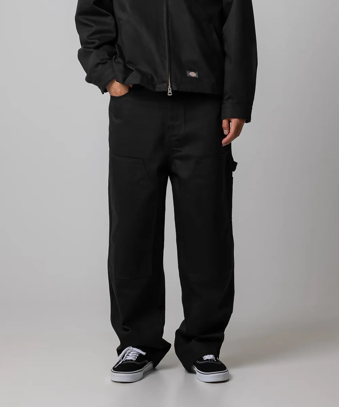 디키즈 더블니 카펜터 트윌 워크팬츠 Black 상품이미지1