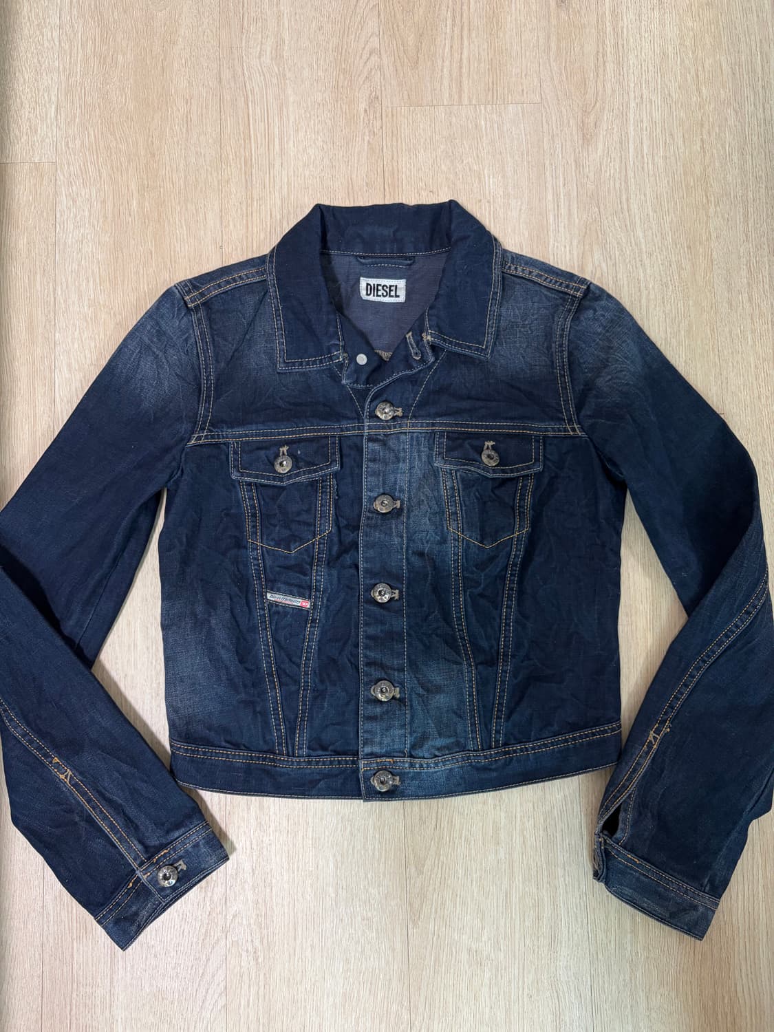 디젤 00s 크롭 청자켓 xs 상품이미지1