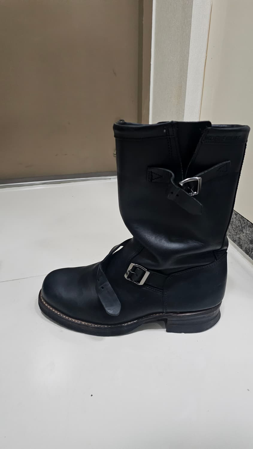 [US9D] 울버린 엔지니어 부츠 호윈 크롬엑셀 블랙 상품이미지4