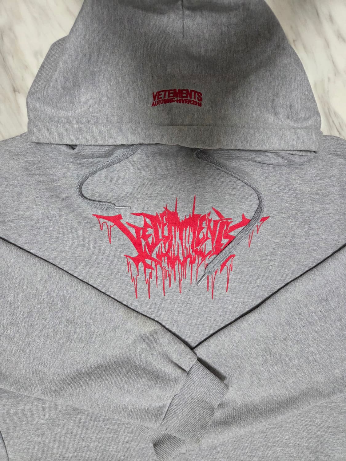 베트멍 그레이 시티로고 후드티 상품이미지3