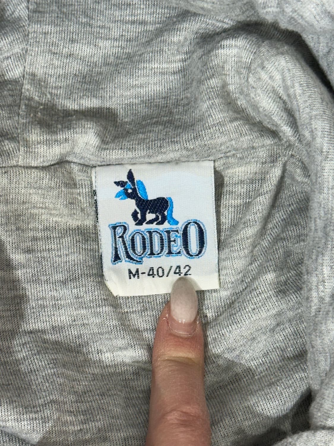 일본 빈티지 rodeo 네이비 아노락 체크 바람막이 올드스쿨 트랙 자켓  상품이미지6