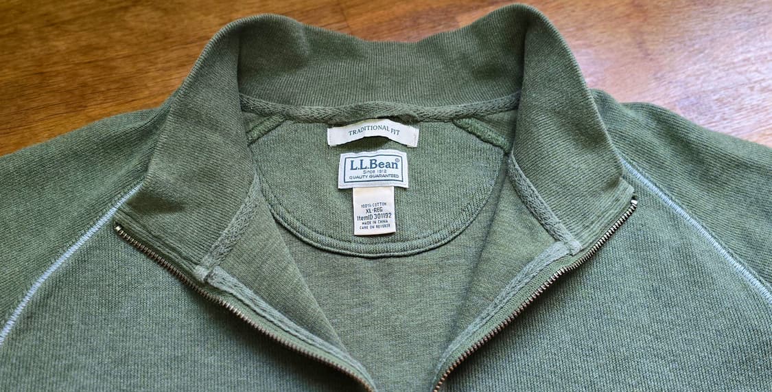 L.L.Bean 엘엘빈 반집업 니트 XL ~XXL 일본 발매 상품이미지2